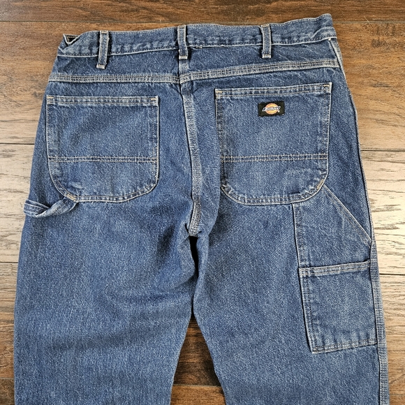 Y2K Dickies Relaxed Fit Stonewashed Heavyweight Carpenter Jeans Size 33 - Picture 4 of 7